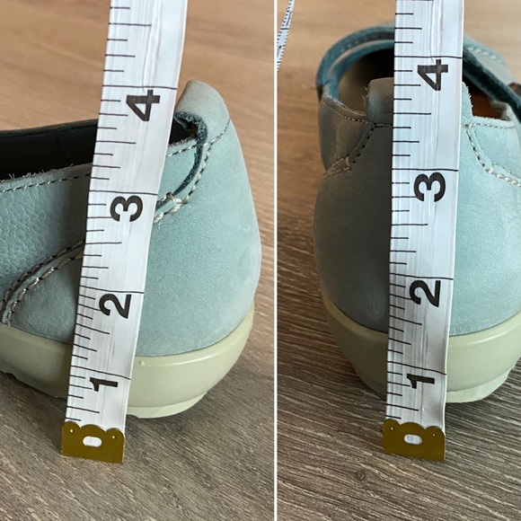 HOTTER Suede Light Baby Blue Mary Janes Size 6 - Picture 6 of 9